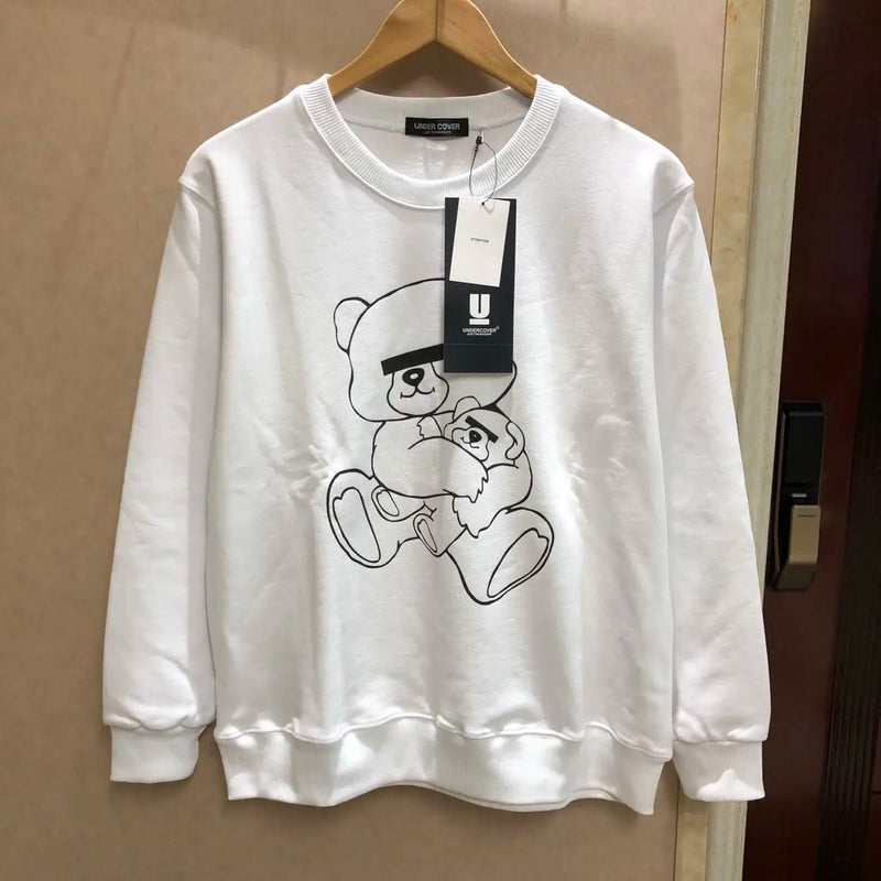 trapwear oversized shirt featuring new luxury 2023 undercover eva bears pullover hoodies hoody hooded sweatshirts velvet cotton thick fleece us size 104