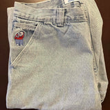 vintage big boy embroidery denim shorts hot sell men y2k basketball skate harajuku men streetwear baggy jeans men clothing stacked flare jeans