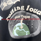 2024 New Autumn Winter Vintage Velvet Hoodie Long Sleeve American Heav