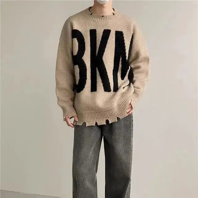 y2k flame knit sweater in soft cotton blend for fashion-forward fall wardrobes, ideal for men’s fashion and seasonal streetwe