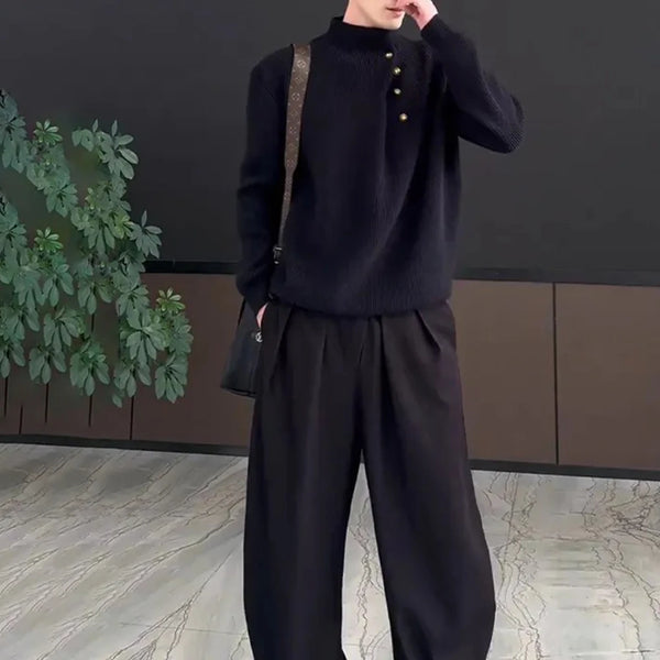 oversized knit pullover, fall/winter fashion, soft knit pullover with flame design, y2k fashion statement
