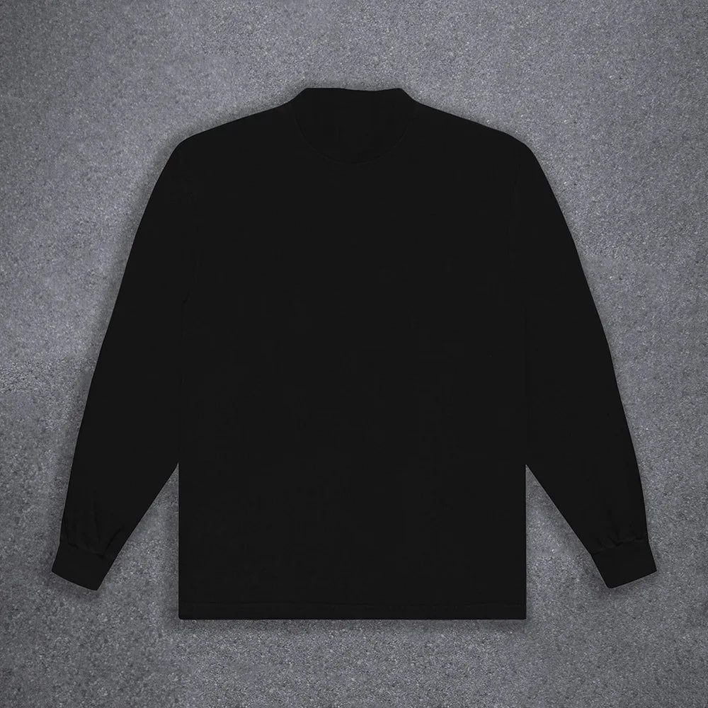 Y2k Round Neck Long Sleeved Hoodie Streetwear Oversized Hip-Hop Vintage Punk Printing Sweatshirt
