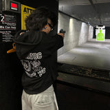 Y2K Pullover Hoodie Long Sleeved Oversize Vintage Letter Printed Cloth