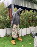 High Street Trendy Brand Retro Distressed Sweatshirt Men Y2K Harajuku