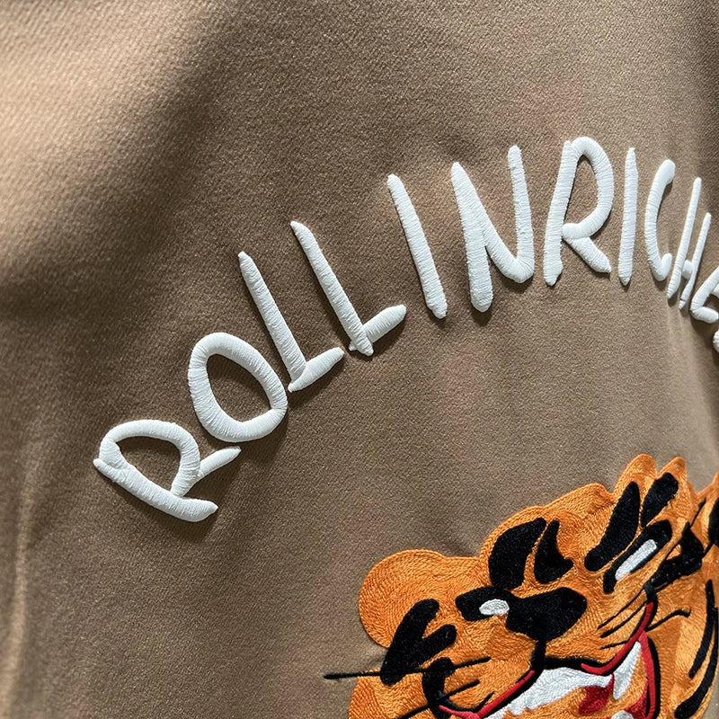 winter street style featuring new luxury 2022 men beige embroidery tiger roll in riches varsity coats jackets down coats cotton warm winter thicken a571 design – premium quality jacket for men