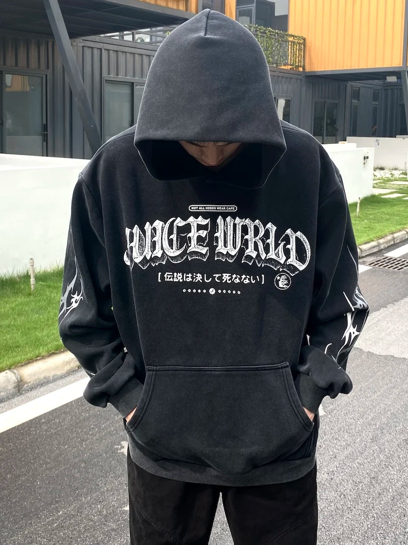 cyberpunk angelcore design featuring rainbowtouches man oversized hoodie vintage hip hop fashion printing cool stuff in the winter occident style clothes streetwear