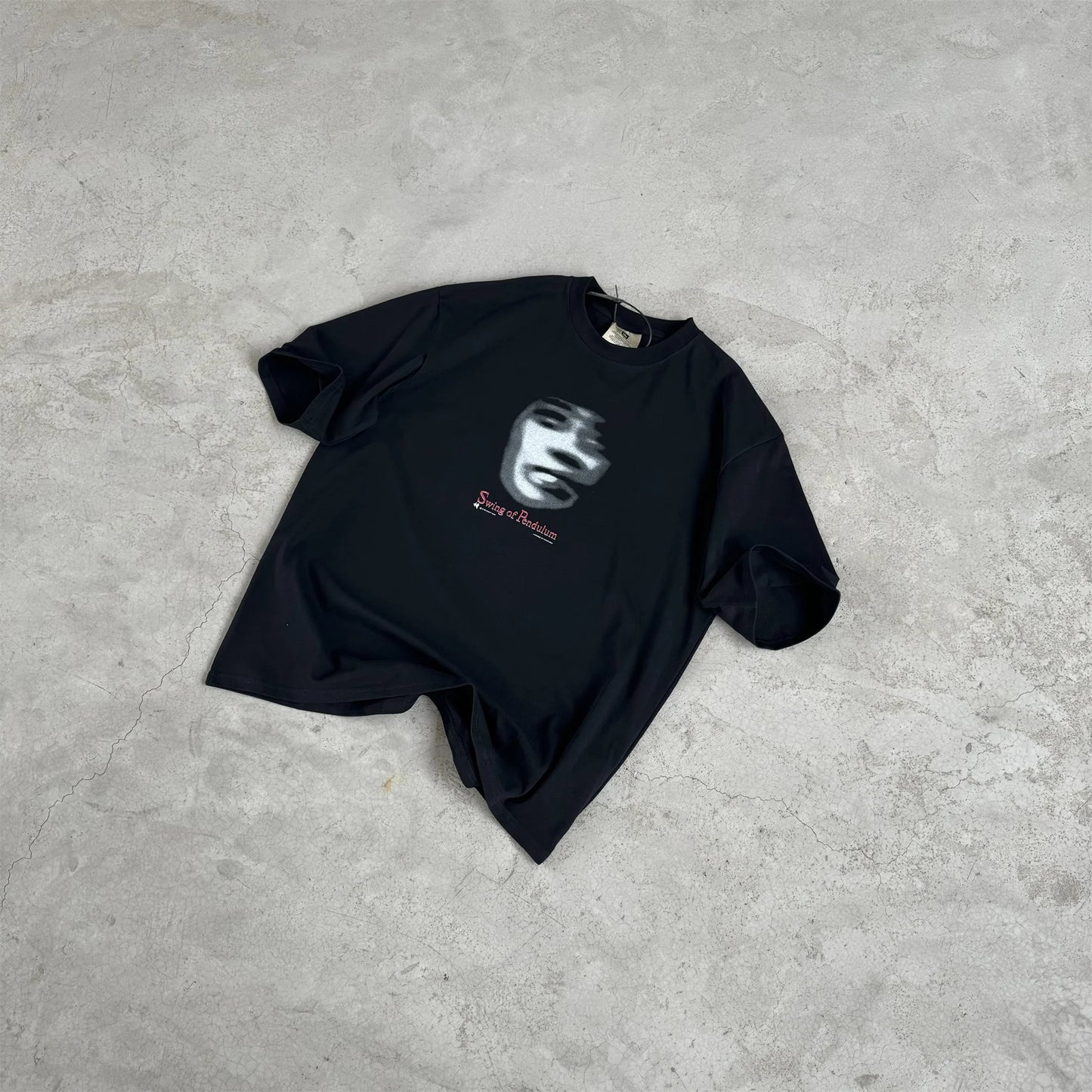 grunge oversized shirt featuring 24ss vintage vtg retro high street phantom avatar print 100 cotton casual loose tops t shirt
