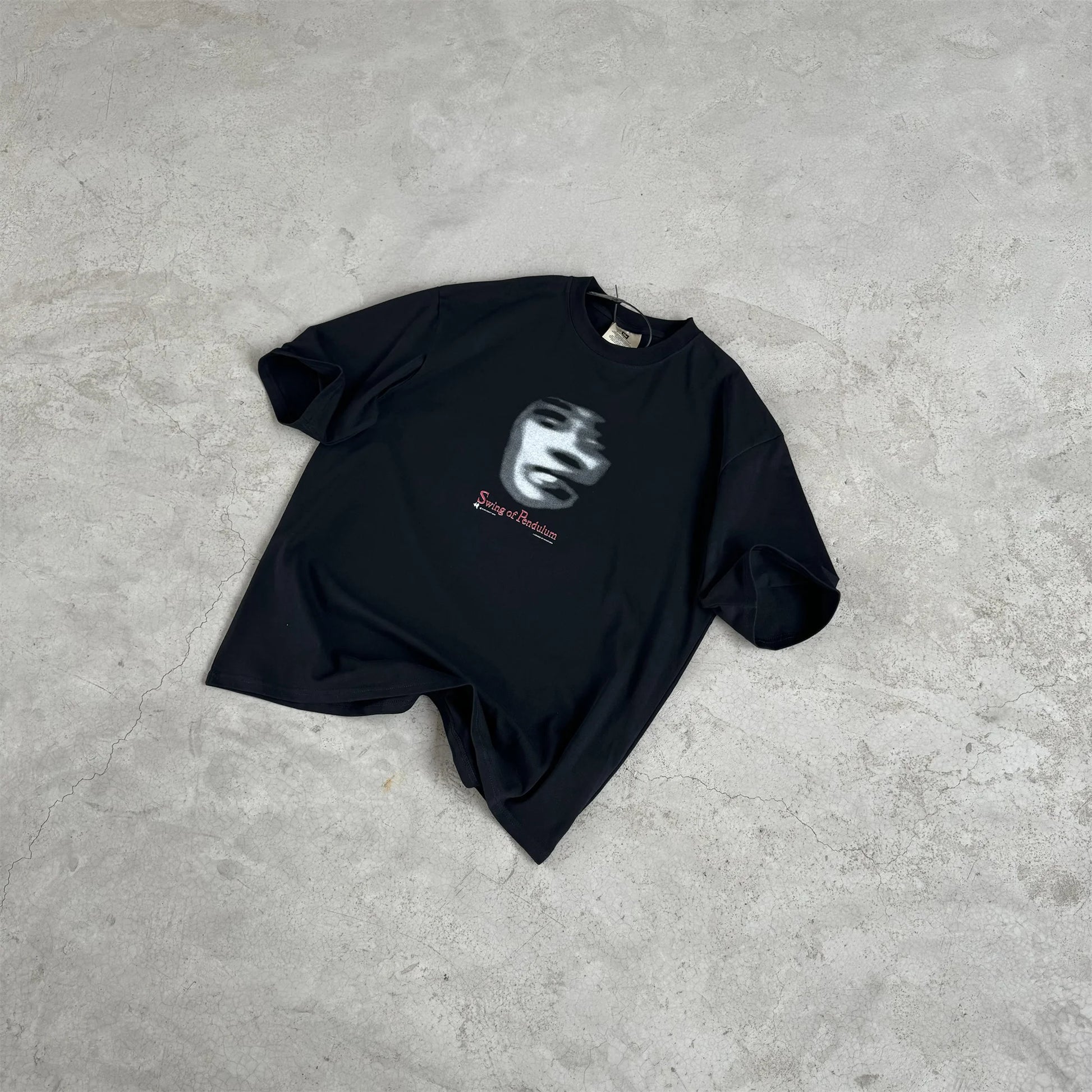 grunge oversized shirt featuring 24ss vintage vtg retro high street phantom avatar print 100 cotton casual loose tops t shirt