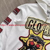 Towel Embroidered Cartoon Camouflage Glo Gang The Glory Full Zip Hoodi