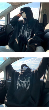 Gothic Letter Print Hoodie – New Gothic Letter Printed Hoodies For Men Autumn Hip Hop Oversized Hooded Sweatshirt Y2K Streetwear Graphic Hoodie Tracksuit | Gothic Drop #21