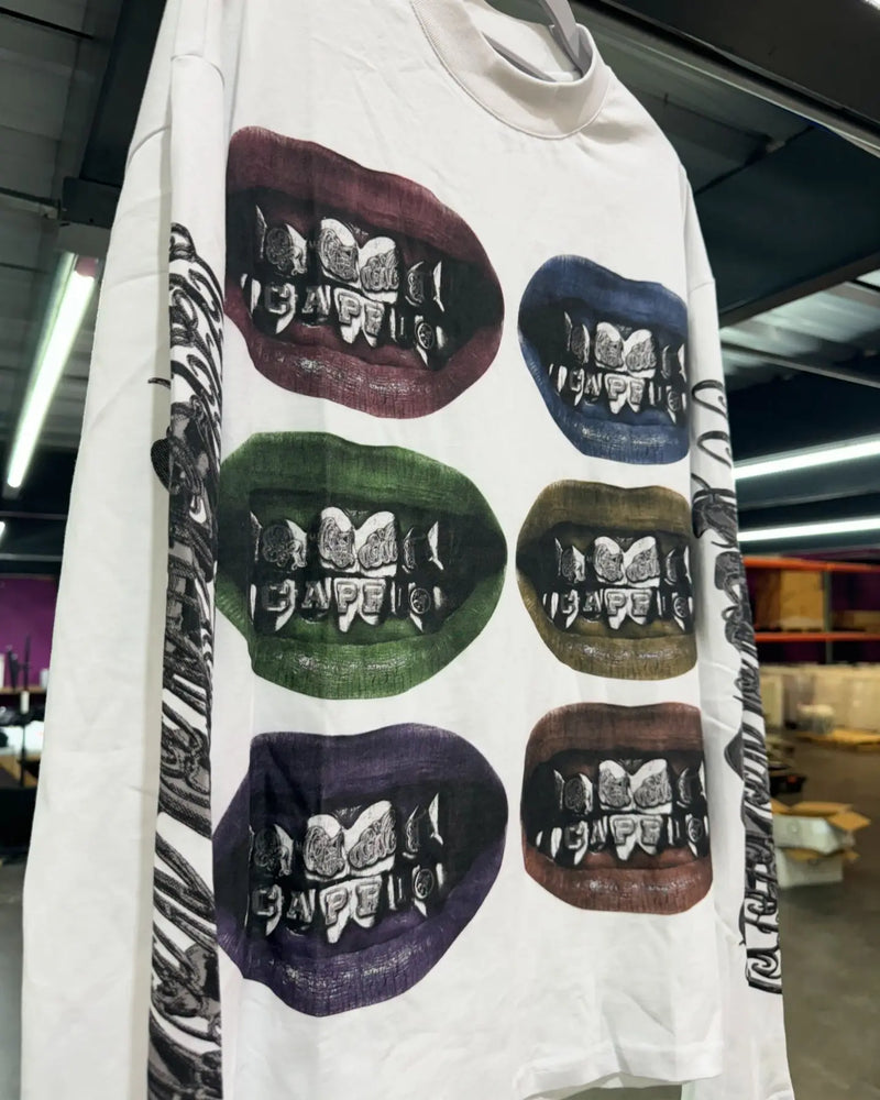 Y2K Firecore T-Shirt – Trap Bag Crown Print with Urban Vibe