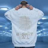 Funny Cartoon Basketball Graphic Pullovers Fleece Sweatshirts Hombre