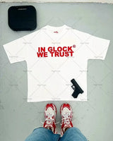 Cyberpunk Vintage t-shirt – Fashionable Gothic Letter Print Pattern Oversized T Shirt Me