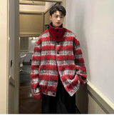zip-up minimalist jacket, cold-season outfit - comfortable cotton fit with bold prints