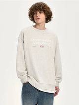 American Ins Personalized Hip-hop Heavy Cotton Round Neck Autumn Winter Sweatshirts for Men and Women Y2K Loose Thickened Tops