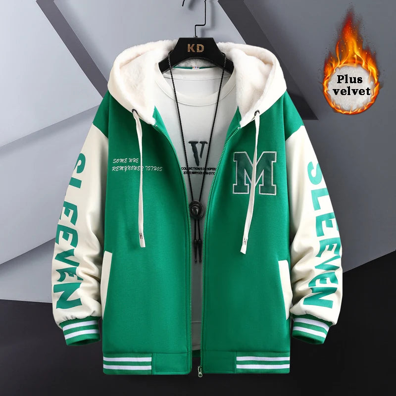 Graffiti minimalist bomber quilted streetwear hooded