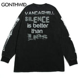 Skatercore Oversized shirt – Hip Hop Gothic Oversized T Shirts Streetwear Vintage Skull G