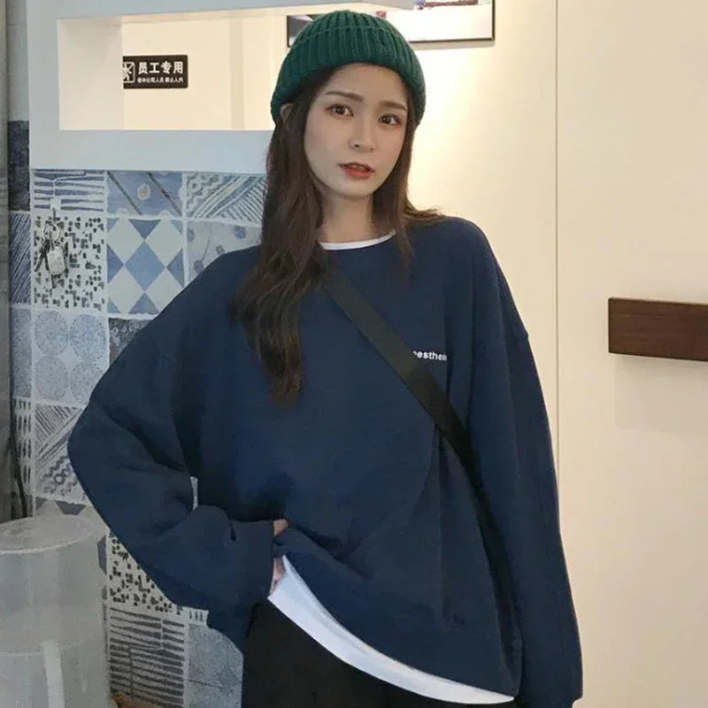Vaporwave Graphic tee – Women Sweatshirt Long Sleeve Y2K Womens Clothing Anime Hoodi