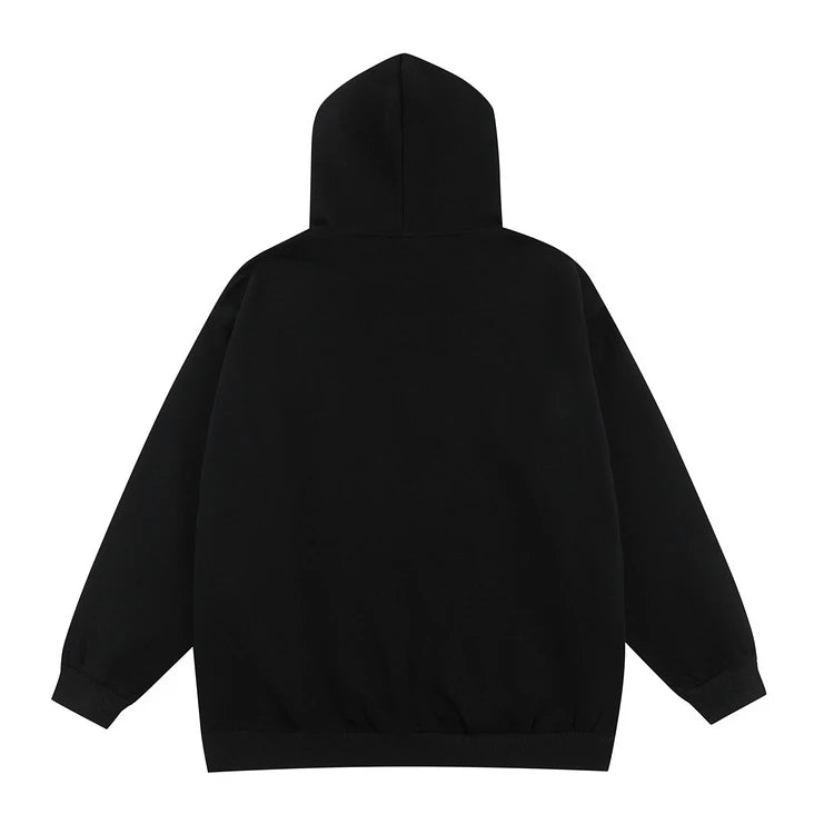 glitchcore melting smiley featuring 2023 retro streetwear harajuku hoodie sweatshirt skull graphic cotton hoodies mens hip hop punk thick hooded pullover unisex