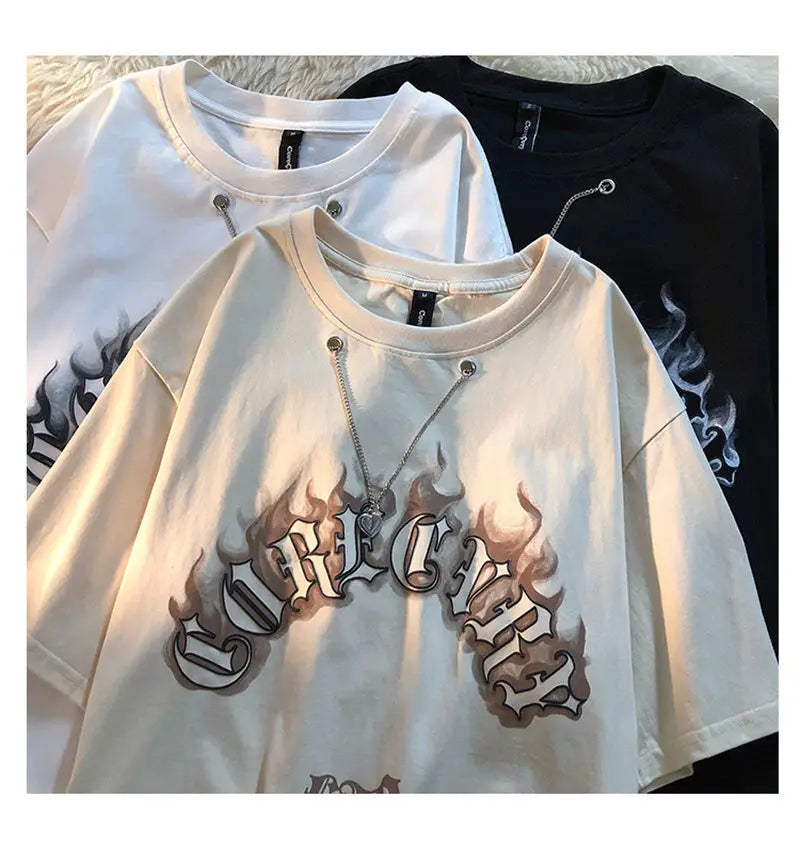 Vaporwave Streetwear – Dark Gothic Letter Creative Graphic T Shirts Men Women – Modern Streetwear for Everyone