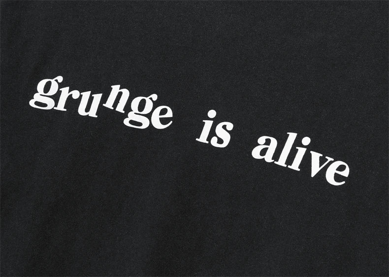 Y2k Melting smiley – High New Novelty Men Undercover Grunge Is Alive T Shirts Kan