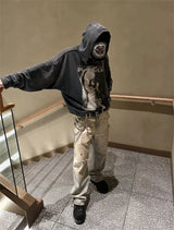 High-tech cyber hoodie with futuristic aesthetic