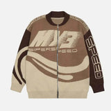 varsity knit sweater with retro streetwear styling for fall and winter outfits, ideal for men’s fashion and seasonal streetwe