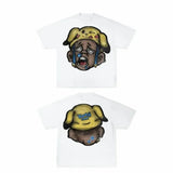 Harajuku Gothic Cartoon Graphic T Shirt Anime Print Streetwear Y2K Oversized TShirt Men Women Round Neck Cotton Short Sleeve Top