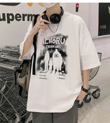 Cyberpunk Chrome print – New Anime Graphic Print Short Sleeve T Shirt For Men Hip Hop