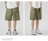 summer new american retro cargo shorts for men casual multi pocket baggy y2k shorts streetwear hip hop embroidery short cargo unique cargo style 308