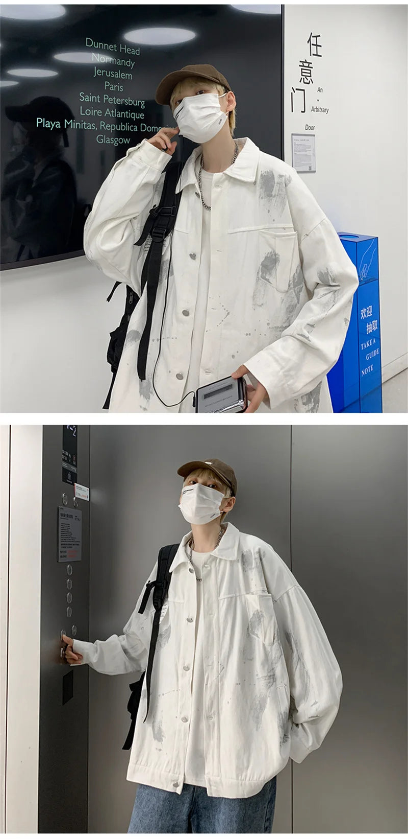 panelled bomber jacket, 2025 trend, men's streetwear fashion, trendy oversized fit, urban techwear design, modern hip hop sty