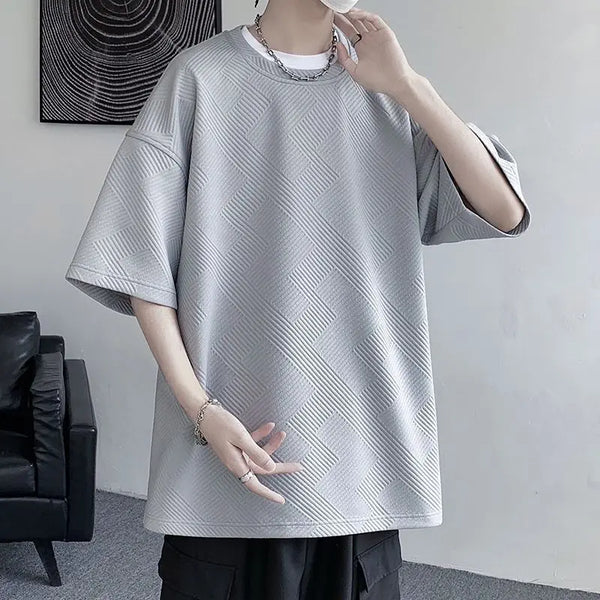 Sadcore Vintage anime – 2023 Summer Men T Shirt Short Sleeve Loose Fashion New Desig