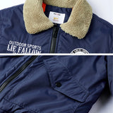 Fleece puffer graffiti windbreaker vintage oversized
