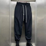 mens harem joggers pants male cargo pants streetwear black hip hop casual pockets sweatpants oversized 2024 fashion trousers unique joggers style 1742