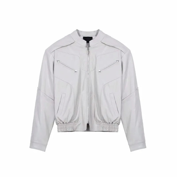 minimalist streetwear jacket, bold fashion piece, aesthetic