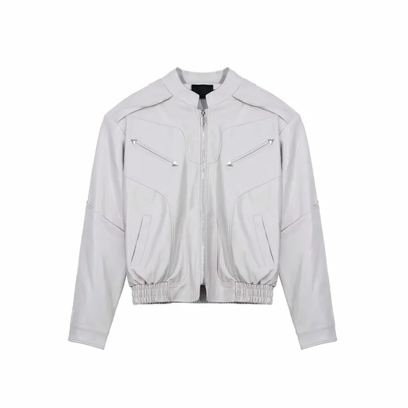 minimalist streetwear jacket, bold fashion piece, aesthetic