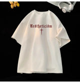 Gothic Broken heart – American Summer Trendy Men And Women Loose Personality Lette