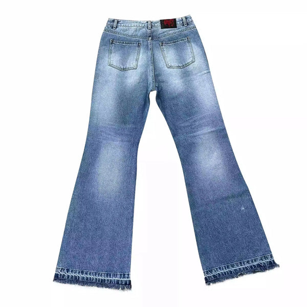 2024 brand new undermycar denim zipper slim fit straight pant jeans cotton denim pants comfort casual jeans size 1 2 3 u11 ripped baggy denim