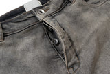 ro ribbons desert colore high elastic micro flared jeans mens straight baggy casual boot cut oversize solid loose denim trousers unique jeans style 872