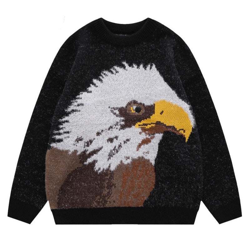 "Eagle Vision" Unisex Men Women Streetwear Graphic Sweater Daulet Apparel