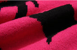 fashion knitted sweater unisex harajuku anime pattern sweaters casual pink color pullover streetwear sweaters jumpers knitwear Y2K vintage urban hoodie, streetwear fashion hoodie, unique limited edition hoodie
