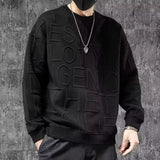 Sadcore Chrome logo – Autumn Mens Sweatshirt American Trendy 3D Letters Top Haraju