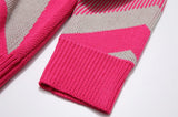 stars knitted sweater unisex harajuku letter embroidery sweater casual pink color pullover streetwear sweaters jumpers knitwear trendy hip hop style outerwear, oversized graphic print design, streetwear fashion hoodie