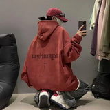 Autumn And Winter New Heavyweight Loose And Thick Hooded Suede Pullove