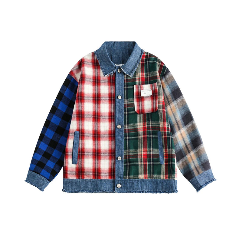 everyday style design high casual style image men-hip-hop-denim-jacket-plaid-patchwork-oversized-harajuku-y2k-unisex-jeans-jackets-2023-man-fashion-causal-jacket-outwear unisex urban 7f7736 quality hip essential streetwear oversized material print hop graphic fit wear fashion - premium streetwear design ID 47bb4