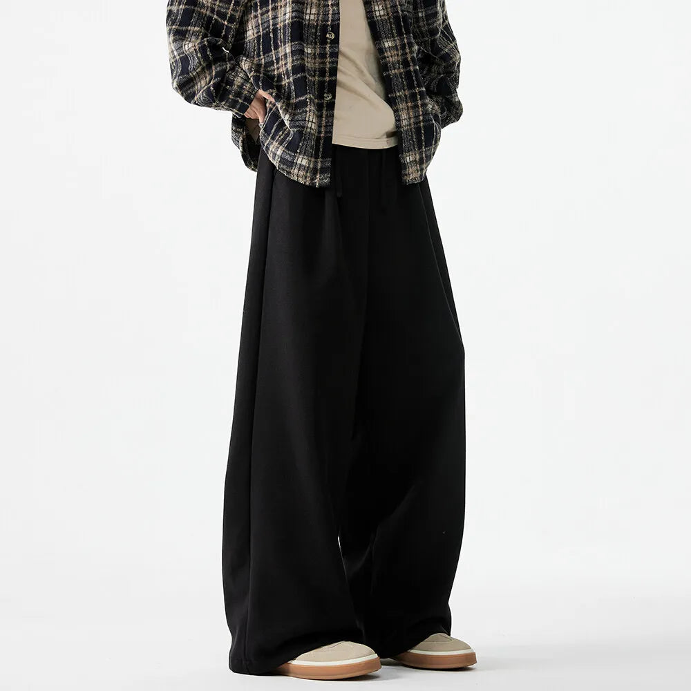 men women loose casual streetwear fashion wide leg sport pants jogger sweatpants hip hop trousers baggy pants sporty tapered joggers