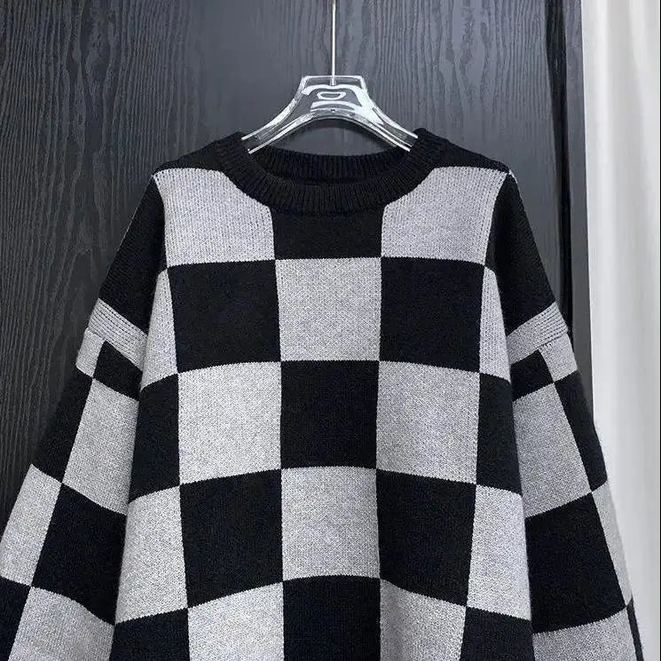 bold fire sweater, layered fit piece, aesthetic soft knit grunge sweater for cozy streetwear