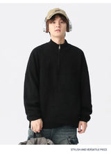 bold fire sweater, layered fit piece, aesthetic soft knit grunge sweater for cozy streetwear