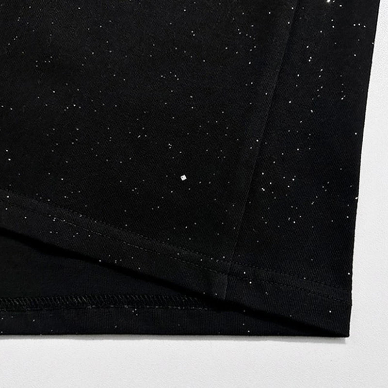 Trapwear Aesthetic piece – Mens T Shirt Shining Starry Sky Casual Interesting Printed T