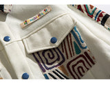 Oversized bomber hooded zip-up vintage parka
